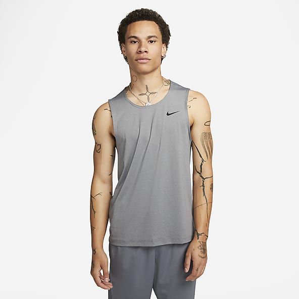 Grey Tank Tops. Nike